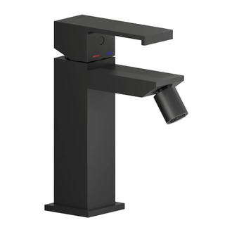MI102119/2BM Змішувач для біде з донним клапаном чорний мат Nobili ІТАЛІЯ (MI102119/2BM)