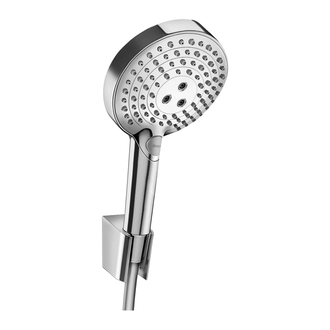 Ручной душ Hansgrohe PowderRain Raindance Select S, 3 типа струи (цвет - хром) с держателем и шлангом 1,25 м (27669000) фото 1 Aquada.com.ua