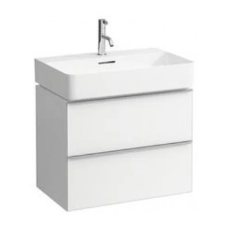 LAUFEN SPACE тумба 520*635* 385(410) под умывальник 8.1028.4, с компактным сифоном, белый матовый (H4101621601001) фото 1 Aquada.com.ua