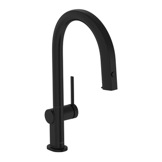 Смеситель для кухни Hansgrohe Aqittura M91 FilterSystem 210, 1jet (цвет - чёрный матовый) 76801670