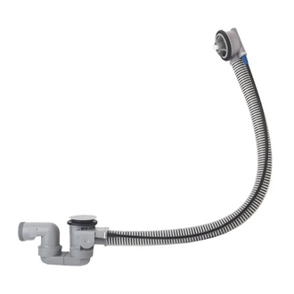 Слив/перелив для нестандартных ванн, скрытая часть Hansgrohe Flexaplus (цвет - хром) (58141180) фото 1 Aquada.com.ua