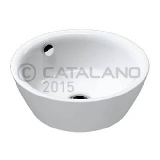 Раковина накладная на столешницу Catalano Velis Ø 42 см (142APVL00 (142VLN00)) фото 1 Aquada.com.ua
