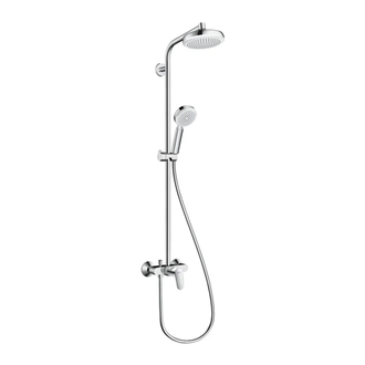 Душевая система Hansgrohe Crometta Showerpipe 160 1jet (цвет - хром/белый) (27266400) фото 1 Aquada.com.ua