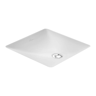 Раковина встраиваемая под столешницу Villeroy & Boch Loop & Friends 340 х 340 мм (цвет - white alpin) (61621101) фото 1 Aquada.com.ua