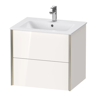 Тумба подвесная под раковину Duravit XViu 61 x 48 см, белый глянцевый (XV41250B122) фото 1 Aquada.com.ua