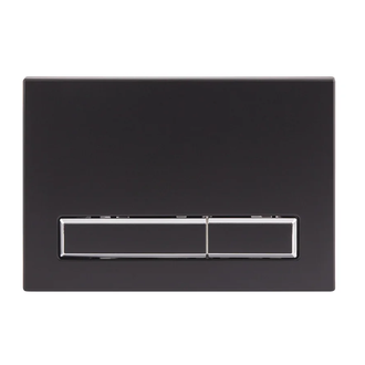 Qtap Nest Панель смыва для унитаза, матовый черный (QT0111M08V1091MB)