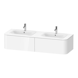 Тумбочка для подвесной консоли Duravit Happy D.2 Plus 160 х 55 см, белый глянец (HP4956B2222) фото 1 Aquada.com.ua