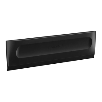 Скребок для душевой кабины 19,5 х 4,4 см Hansgrohe WallStoris, чёрный матовый (27916670) фото 1 Aquada.com.ua