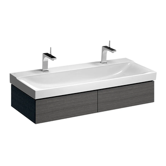 Тумба под раковину с двумя выдвижными ящиками Geberit Xeno² 1174 х 462 мм, серый шпон (500.517.43.1) фото 1 Aquada.com.ua