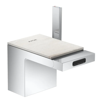 Смеситель для биде Axor MyEdition (цвет - хром/мрамор) (47212000+47911000) фото 1 Aquada.com.ua