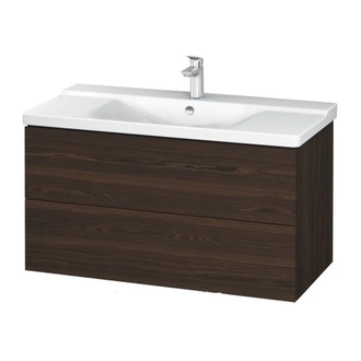 Тумба для раковины подвесная 1020x481 мм Duravit L-cube орех брашированный (LC625069) фото 1 Aquada.com.ua