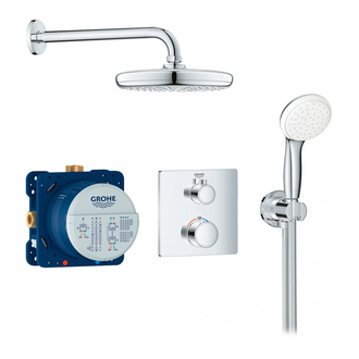 Душова система прихованого монтажу з термостатом Grohe Grohtherm Convent. Concealed (34729000)