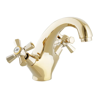 Mixxus Premium Retro Gold-161 Смеситель для умывальника, золото (MI5848)