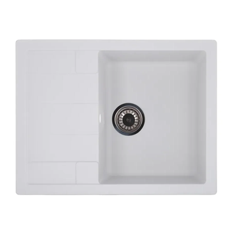 ZERIX ZS-6550S-01 мийка кухонна, біла (ZX4539)