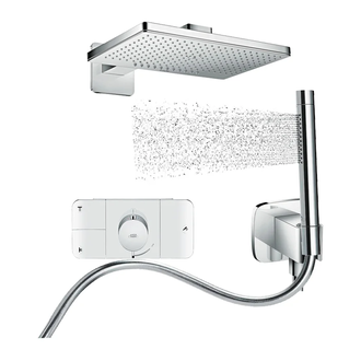 AXOR Душевая система скрытого монтажа с термостатом Аxor ShowerSolutions 460 х 300 2jett (наружная и скрытые части) (35275001) фото 1 Aquada.com.ua