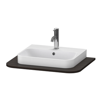 Консоль с 1 одним вырезом Duravit Happy D.2 Plus 65 х 48 см, орех брашированный (HP031B06969) фото 1 Aquada.com.ua
