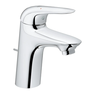 Смеситель однорычажный для раковины Grohe Eurostyle Solid DN 15 S-Size (цвет - хром) с донным клапаном (23707003) фото 1 Aquada.com.ua