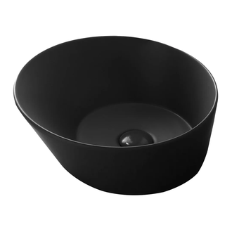 Раковина накладная на столешницу Simas Wave Ø 42 см, nero matt (WA 01 nero matt) фото 1 Aquada.com.ua