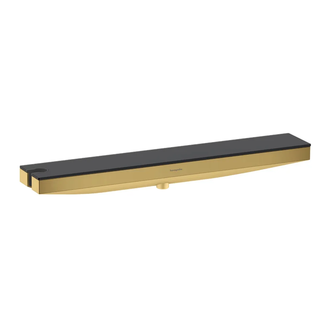 Настенный держатель Porter 500 с полкой левый Hansgrohe Porter E (цвет - полированное золото) 26843990