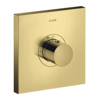 Термостат скрытого монтажа Axor ShowerSelect (цвет - полированное золото) (36718990) фото 1 Aquada.com.ua