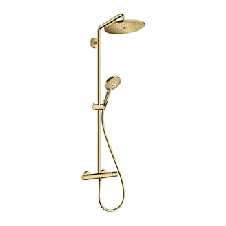 Душева система с термостатом Hansgrohe Croma Select S Showerpipe 280 1jet (цвет - полированное золото) (26890990) фото 1 Aquada.com.ua