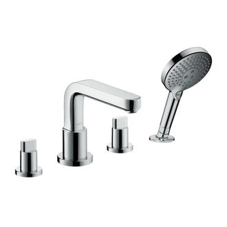 Смеситель на борт ванны Hansgrohe Metris S (цвет - хром) (31443000) фото 1 Aquada.com.ua