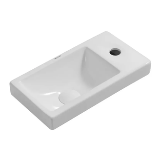 MIXXUS PREMIUM Quadro-1501 Умывальник врезной 40х22 см, белый (MP6502)