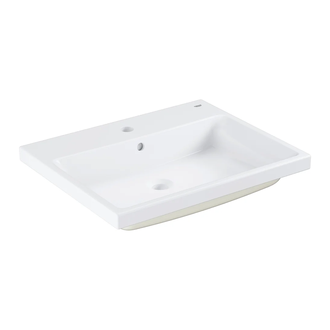 Раковина полувстраиваемая Grohe Cube Ceramic 60,5 х 49 см (3947900H) фото 1 Aquada.com.ua