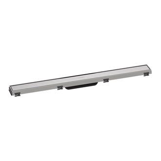 Трап для душа 80 см Hansgrohe RainDrain Match, матовая нержавеющая сталь (56038800) фото 1 Aquada.com.ua