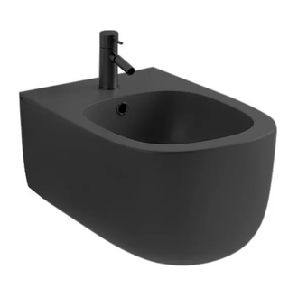 Nic-Design Біде підвісне Nic Design Ovvio 37,4х53х28,5 см, чорний глянець (004434008)