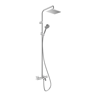 Душевая система с термостатом для ванны Hansgrohe Vernis Shape EcoSmart (цвет - хром) (26098000) фото 1 Aquada.com.ua