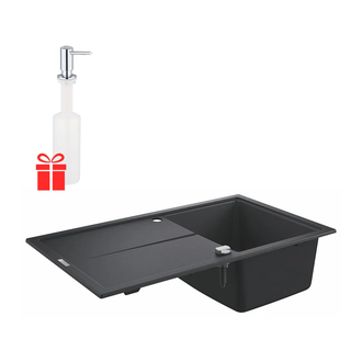 Набор Grohe мойка кухонная K400 31640AP0 + дозатор для моющего средства Contemporary 40536000 (31640AP040536000)