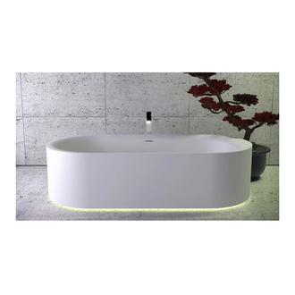 Ванна з штучного каменю Knief K-Stone Moon 190х90 окремостояча з інтегрованою LED підсвічуванням, WhiteMatt (060003001)