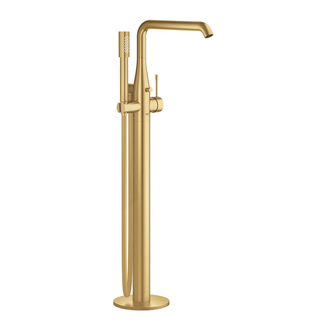 Смеситель для ванны напольный Grohe Essence (цвет - холодный рассвет, матовый), с душевым гарнитуром (23491GN1) фото 1 Aquada.com.ua