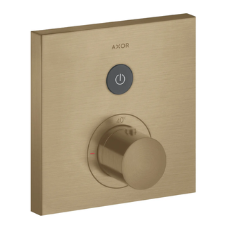 Термостат на 1 потребитель, скрытого монтажа Axor ShowerSelect (цвет - матовая бронза) (36714140) фото 1 Aquada.com.ua