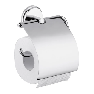 Бумагодержатель с крышкой Hansgrohe Logis Classic (цвет - хром) (416230001) фото 1 Aquada.com.ua
