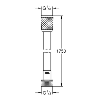 Душовий шланг 1750 Grohe Relexaflex (28154001)