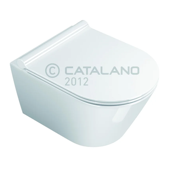 Унитаз подвесной Catalano New Zero с сиденьем Soft Close Plus (ободковый) (1VSZ50R00+5SCSTP000) фото 1 Aquada.com.ua