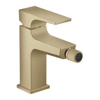 Смеситель для биде Hansgrohe Metropol (цвет - шлифованная бронза), с донным клапаном Push-Open (32520140) фото 1 Aquada.com.ua