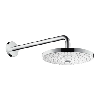 Верхний душ с держателем Hansgrohe Raindance Select S Ø 240 мм (цвет - хром/белый), EcoSmart 9 л/мин (26470400) фото 1 Aquada.com.ua