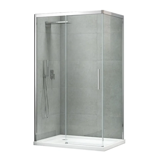 KOER SR SW05 Боковая стенка для душа, хром (KR5407)