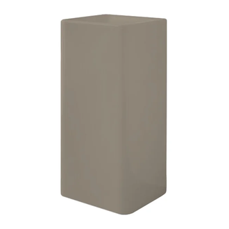 Nic-Design Умивальник окремо стоячий Nic Design Semplice 40х40х85 см без переливу, зі зливом у стіну, Sabbia матовий (001372051)