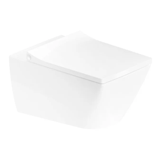 Унитаз подвесной Duravit Viu Rimless (безободковый), с сиденьем Soft Close (2511090000+0021190000) фото 1 Aquada.com.ua