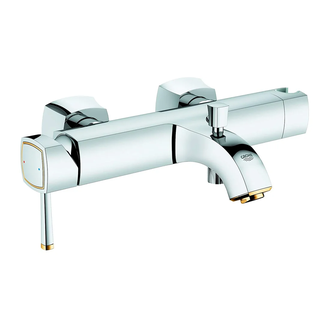 Смеситель для ванны, однорычажный Grohe Grandera (цвет - хром/золото) (23317IG0) фото 4 Aquada.com.ua