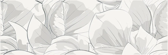 OPOCZNO Декор Flower Cemento White 24x74 код 2950 Опочно (TDZZ1225475115)