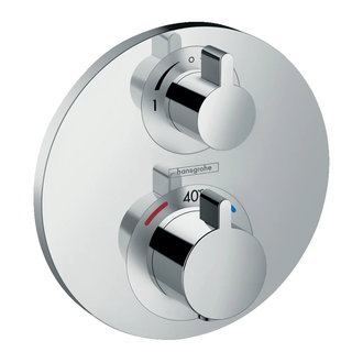 HANSGROHE Термостат с запорным/переключающим вентилем Ecostat S (15758000) фото 1 Aquada.com.ua