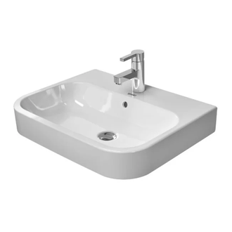 Раковина Duravit Happy D.2 60х46 см (без отв. для смесителя) (2315600060) фото 1 Aquada.com.ua