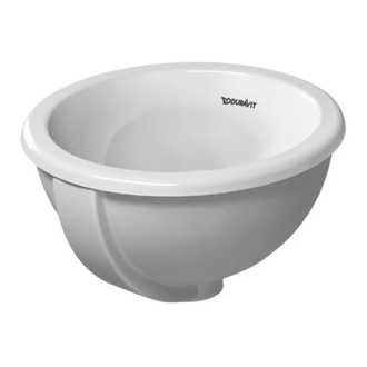Встраиваемая раковина Duravit Architec d=35.5 см, с переливом (0473340031) фото 1 Aquada.com.ua