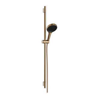 Душевой набор 130 3jet EcoSmart с душевой штангой S Puro 90 см Hansgrohe Rainfinity (цвет - шлифованная бронза) 28744140