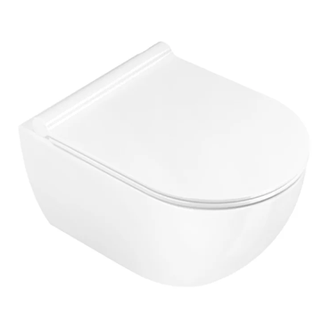 Унитаз подвесной NewFlush (безободковый) Catalano Sfera с сидением Soft Close Plus (1VSS50R00+5SCSTP000) фото 1 Aquada.com.ua